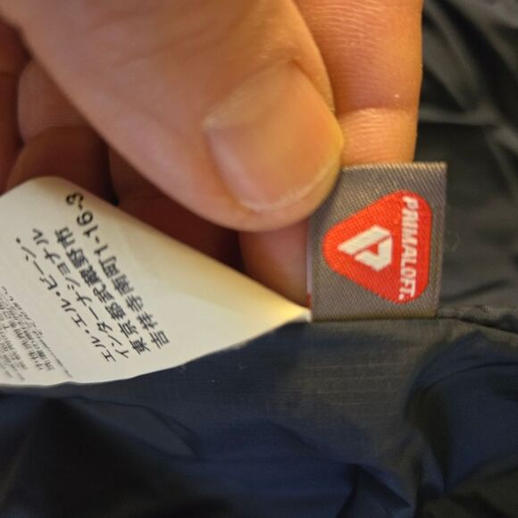 LL Bean Jacket Women's Medium Reg Black PrimaLoft Hooded Jacket Purple 2 in 1 - Picture 8 of 12